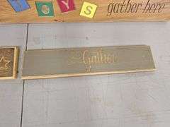 (4) Wooden Wall Hanging signs