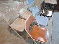 (6) Metal Folding Chairs all one money