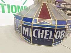 Michelob Hanging Light (new globe for inside)