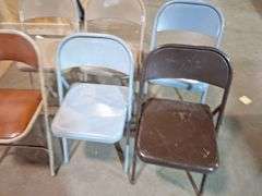 (6) Metal Folding Chairs all one money