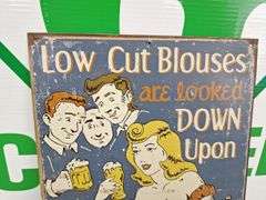 Metal Low Cut Blouses