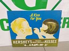 Metal Hershey's Kiss Sign