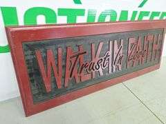 Wooden Faith Sign