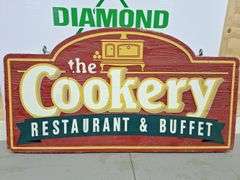 Vintage Wooden Cookery Sign (double sided)