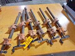 (6) Eighteen inch long pipe clamps
