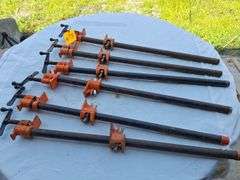 (6) Thirty inch pipe clamps