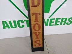Old Toys Wooden Sign