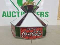 Stain Glass Coca-Cola Hanging Light