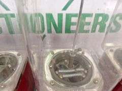 (4) Gumball Machines all one money (No Keys)