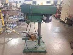 Table Top Drill Press with vise (runs) Taxable  (green)