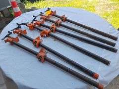 (6) Thirty inch pipe clamps