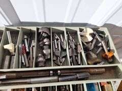 Tackle Box Full of Router Bits and accessories