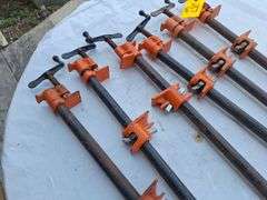 (6) Thirty inch pipe clamps