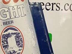 Metal Coors Light Silver Bullet Sign