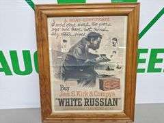 White Russian Picture & Frame