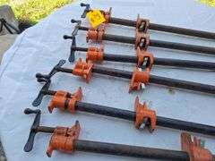 (6) Thirty inch pipe clamps