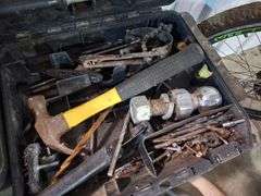 Tool Cases with various tools inside ,Tools that do not run,Bike & Spray Guns