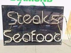 Steak & Seafood Neon Light