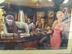 (2)Marilyn & James Dean with Elvis Picture