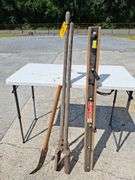 Fence Care Lot 3pc Post Digger-- Hook-- Wire Stretcher