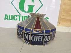 Michelob Hanging Light (new globe for inside)