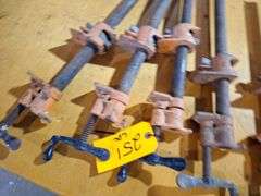 (6) Eighteen inch long pipe clamps