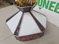 Stain Glass Coca-Cola Hanging Light