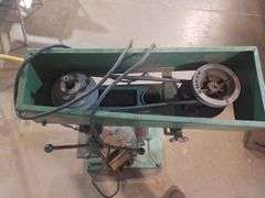 Table Top Drill Press with vise (runs) Taxable  (green)