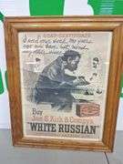 White Russian Picture & Frame