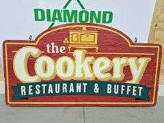 Vintage Wooden Cookery Sign (double sided)
