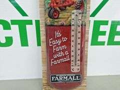 Metal Farmall Thermometer