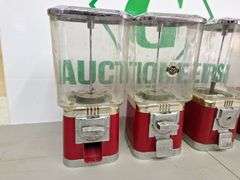 (4) Gumball Machines all one money (No Keys)