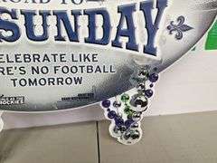 Metal Coors Light Fat Sunday Sign