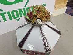 Stain Glass Coca-Cola Hanging Light