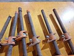 (6) Eighteen inch long pipe clamps