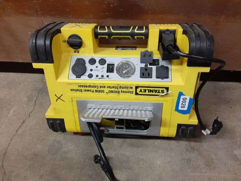 Stanley Rhino 500W Power Station with Jump Starter and Compressor