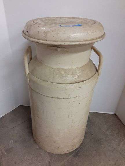 Painted Thompson Farms Milk Can 21"
