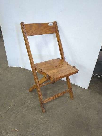 Vintage Wood Folding Chair
