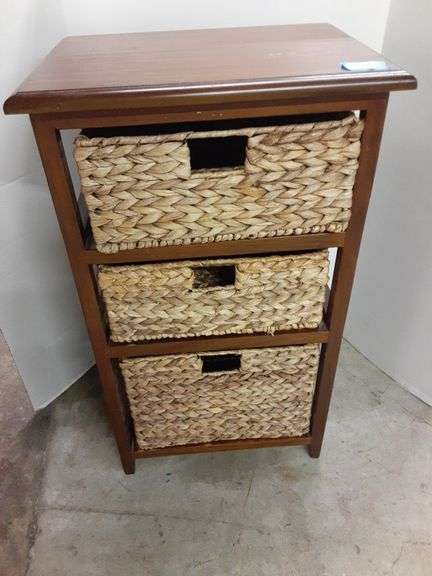 Wicker Storage Cabinet