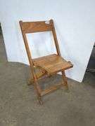 Vintage Wood Folding Chair