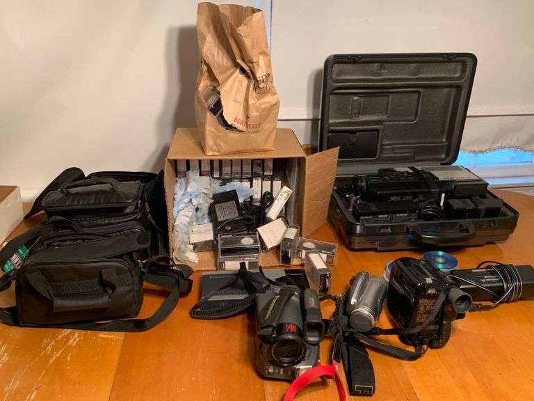 Assorted Camcorders, Video Cameras, Bags, Tapes & Accessories ...
