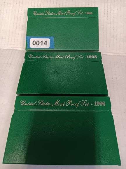 (3) United States Mint Proof Sets: 94'95'96'