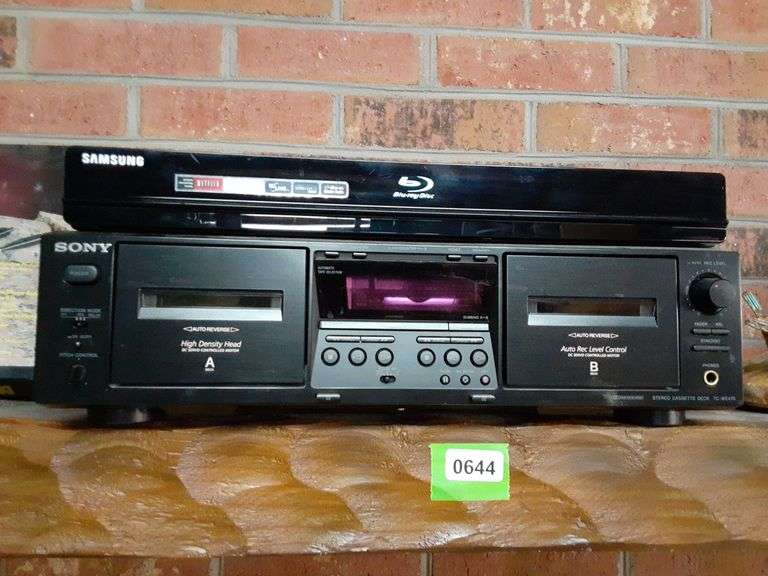 Samsung Blu-Ray Player & Sony Dual Cassette Deck