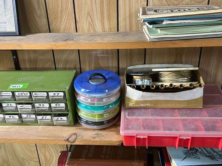 (2) Parts Organizers w/ Assorted Items
