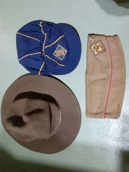 (3) Vintage Boy Scouts Hats