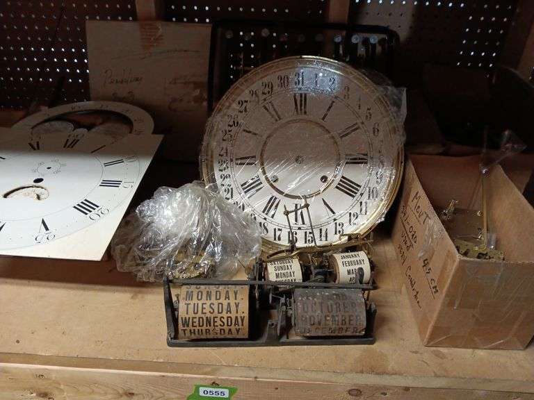 Large Assortment of Clock Parts