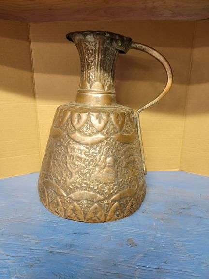 NICE Hammered Metal Pitcher