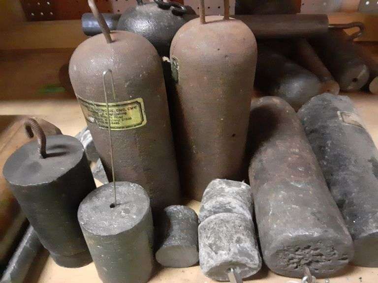 Assorted Steel & Lead Clock Weights