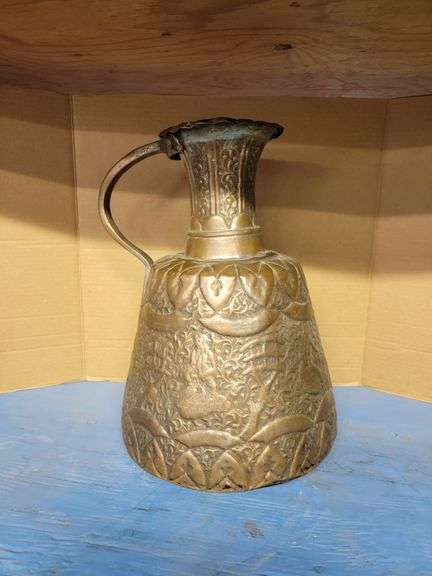 NICE Hammered Metal Pitcher