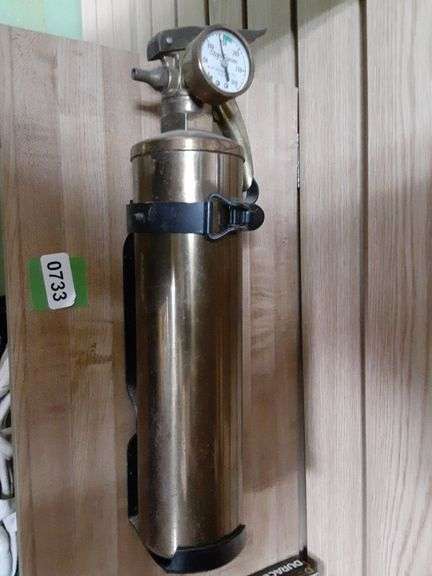 Vintage Brass Fire Extinguisher